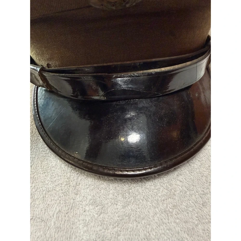Vintage WWII US Army Officer Service Cap Feldman Cap Co On to Victory Visor Hat